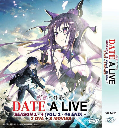 Date A Live Season 1-4 Vol. 1-46 End + 2 OVA + 3 Movie English Dub SHIP FROM USA