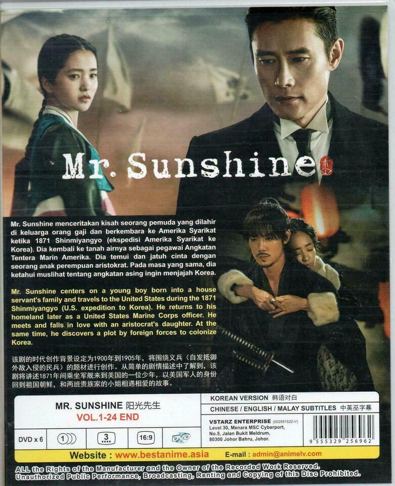 Korean Drama DVD Mr. Sunshine Vol.1-24 End (2018) English Sub Ship From USA