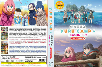 Yuru Camp△ Season 1+2 (VOL.1-25END) English Subtitle All Region SHIP FROM USA