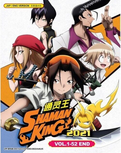 SHAMAN KING 2021 COMPLETE SERIES VOL.1-52 END ANIME DVD ENG DUBBED SHIP FROM USA