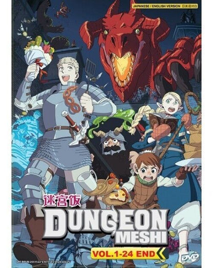 DUNGEON MESHI COMPLETE ANIME TV SERIES DVD BOX SET (1-24 EPS) (ENG DUB) USA