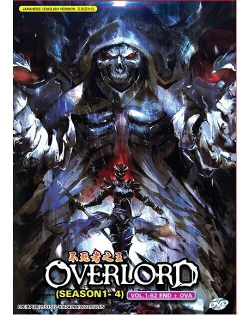 Overlord Season 1-4 Vol. 1-52 End + OVA DVD English Dubbed SHIP FROM USA