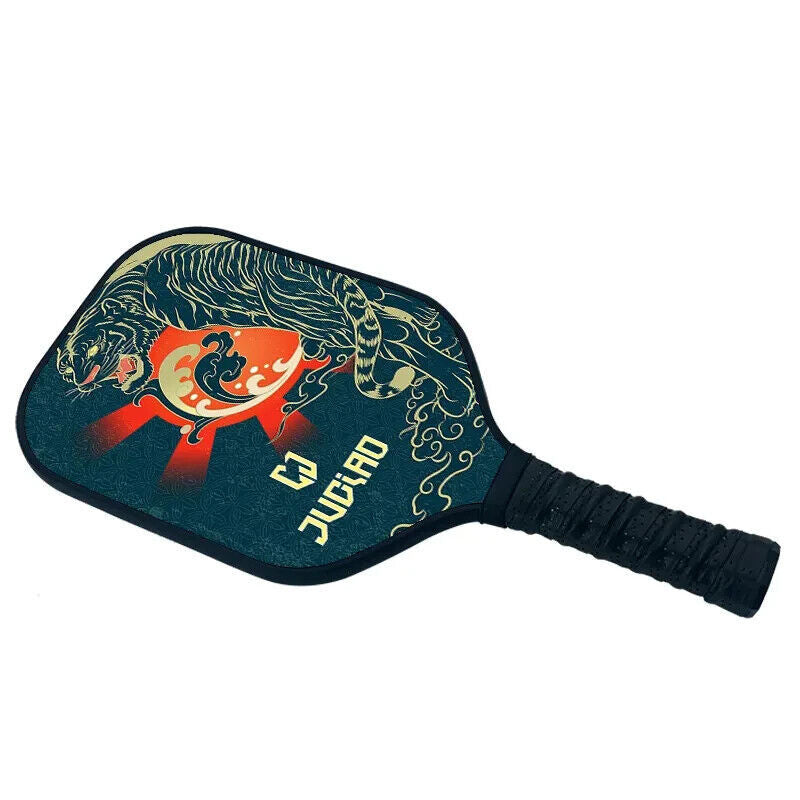 Juciao tiger 5" Handle Pickleball Paddle Carbon Fiber Composite USA